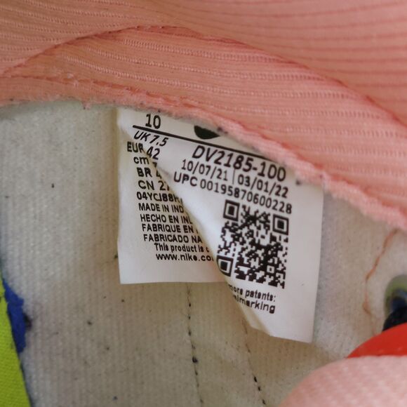 Nike Dunk High Blue Satin Shoes Women Size 10 - Picture 9 of 9